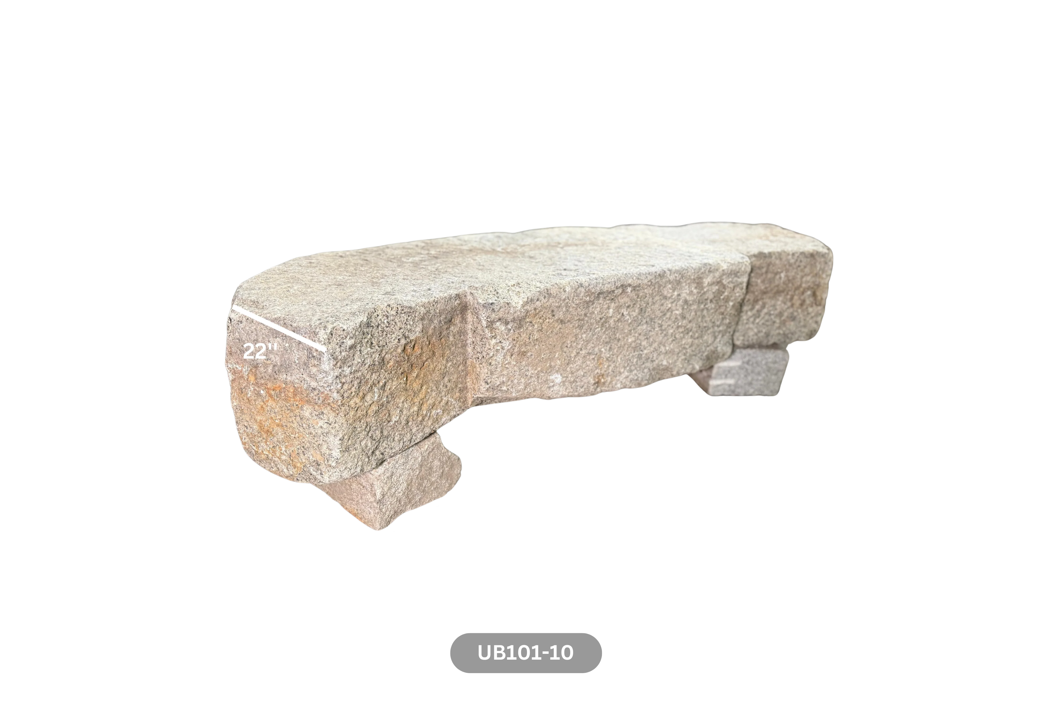 Antique Granite Bench - Image 8
